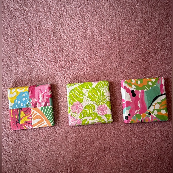 Lily printed ceramic coasters 🌸🌺🌼 - Picture 1 of 2